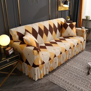 Modern Elastic All inclusive Skirt Sofa Cover Set Magic Waterproof Stretch l Shape Sofa Seat Covers 3 Seater for Living Room