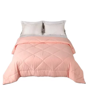 Modern Embroidered King Bed Comforter Set Premium Cotton Cover Polyester Filling All-Season Machine Washable