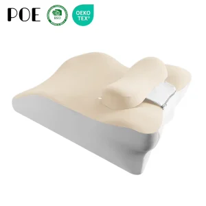 Modern Ergonomic Memory Foam Pillow Body Support Cushions for Sleeping & Reading Customizable Washable Neck Pain Relief