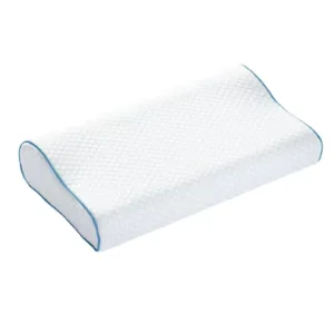 Modern Ergonomic Molded Shape Memory Foam Bed Pillow Side Sleepers Anti Snore Cervical Neck Support Removable Cover Marine Deep