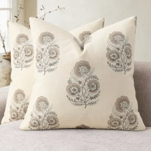 Modern Farmhouse Throw Pillow Covers for Sofa Couch Chair Bed Living Room Home Decor Light Brown