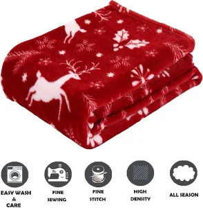 Modern Floral Soft Plush Cozy Flannel Throw Blanket for Back to School Party Sofa Bed Living Room