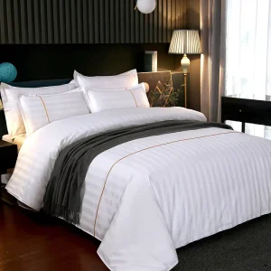 Modern Four-Piece Quilt Cover Bed Sheet Set Five-Star Hotel B&B Bedding Three-Piece Set Woven Techniques 4
