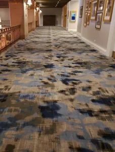 Modern Geometric Pattern Cut Pile High Pile Washable Anti-Static Anti-Slip 4m Hotel Carpet Wall to Wall Banquet Hall
