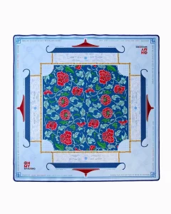 Modern Hand Painted Non Slip Noise Reduction Polyester Mahjong Mat Custom Color Logo Option for Poker Casino Entertainment