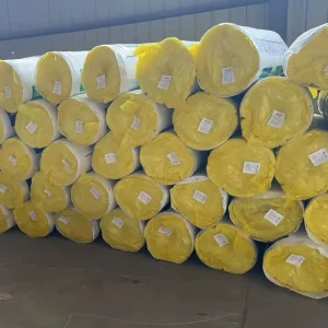 Modern High Density 50mm Fiberglass Glass Wool Insulation Blanket Roll Sheet Fire Resistant Eco Friendly Efficient Heat Square