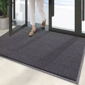 Modern High End Abstract Outdoor Entrance Door Mats Non Slip Wear Resistant PP Floor Carpet 10mm Dust Removing Cuttable Carpet