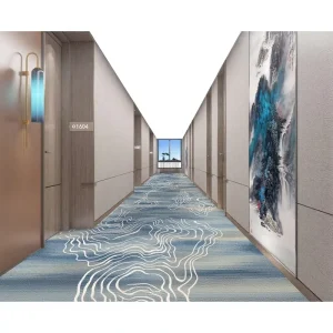 Modern High Pile Hotel Carpet Corridors Aisles Five Star Full Coverage Flame Retardant Large Area Commercial Use Guest Room