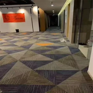 Modern Home Living Room Modular Office Carpet Tiles Commercial PP Carpet Tiles Modular Bedroom Carpet Tile 50*50cm