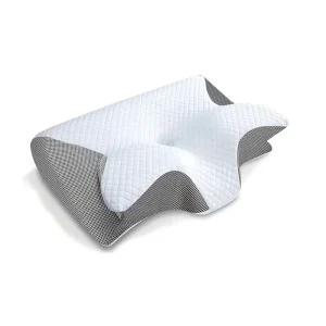Modern Home Zero-Pressure Memory Foam Cervical Spine Pillow Cross-Border Roll-Packed Horn Butterfly-Shaped Bed Pillows