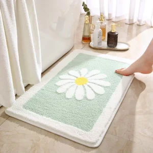 Modern Home and Hotel Use Soft Anti Slip Microfiber Bath Tub Mat Shaggy Bath Rug in Polyester Microfiber Bath Tub Mat