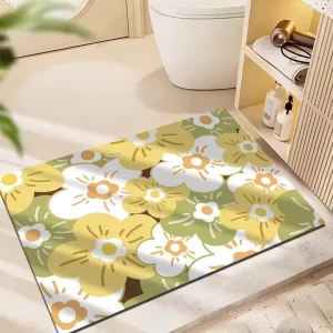Modern Hotel Home Use Water-Absorbent Non-Slip Rubber Door Mat Rug Set for Bathroom and Kitchen Eco-Friendly