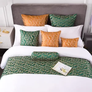 Modern Hotel Luxury Bedding Designer Luxury Bedding Set Bed Runner Set with Pillows