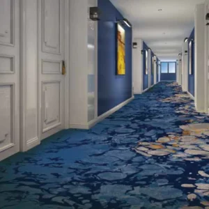 Modern Hotel Projects Axminster Carpet Washable Wall to Wall Tufted Plush Carpet for Hall Jacquard Techniques