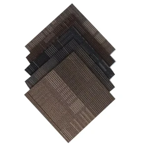 Modern Jacquard Puzzle Office Carpet Tiles Polypropylene Bitumen Backing Square 50x50cm Commercial Home Use