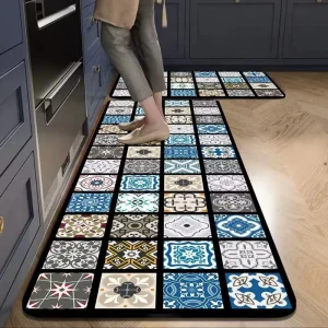 Modern Kitchen Floor Mat Cross Border Anti Slip Waterproof Oil Proof Absorbent Easy to Take Care Long Lasting Washable