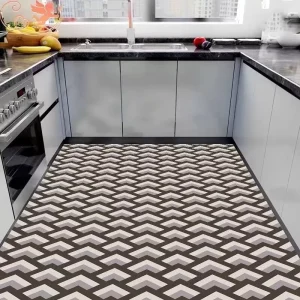 Modern Kitchen Floor Mat Cushioned Rectangular Carpet Pad Long Diatom Mud Non Slip Mat Absorbent Washable Pet Friendly