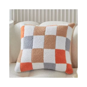 Modern Knitted Customizable Luxury Bed Sofa Soft Throw Pillows Half Pile for Bedroom Home Decor Removable & Washable