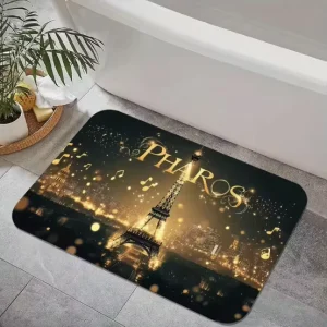 Modern Large Floral Kitchen Mat 50x80cm Absorbent Floor Rug Anti Fatigue Rubber Bathroom Carpet for Home and Hotel Decor