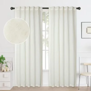 Modern Linen Blend Curtains Cross border Supply Eco friendly Semi shading Texture Translucent Sheer Curtains for Home
