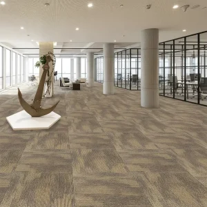 Modern Loop Pile Cushioned Carpet Tiles 50x50cm PP Carpet Tiles for Office Hotel