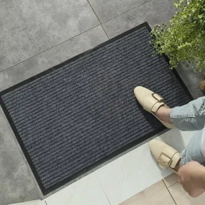 Modern Luxury Anti Skid Entry Carpet Customizable 3D Pattern Waterproof Washable Indoor Outdoor Rubber Cushioned Home Door Mat