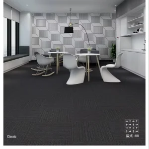 Modern Luxury Bedroom Carpet Tiles Commercial Square Carpet Underlay Flooring with Cushioned Feature for Home Use