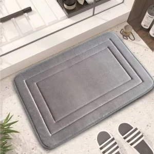 Modern Luxury Embossed Non Slip Entrance Door Mat Bath Mat Bedroom Floor Mat for Home Hotel Office Kitchen Use