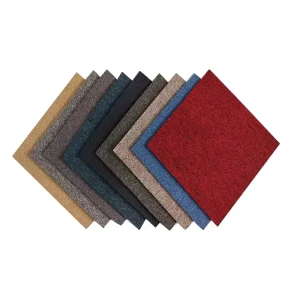 Modern Luxury Hotel Carpet Tiles 50×50 Home Use Loop Pile Puzzle Pattern Carpet Washable Commercial Office Bitumen Carpet Tiles