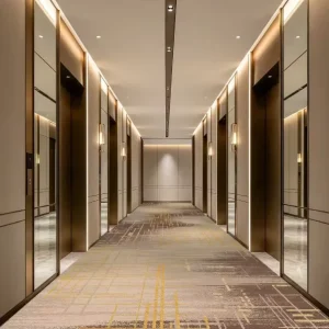 Modern Luxury Jacquard Nylon Hotel Lobby Carpet Wall to Wall Soundproof Banquet Hall Printed Rugs