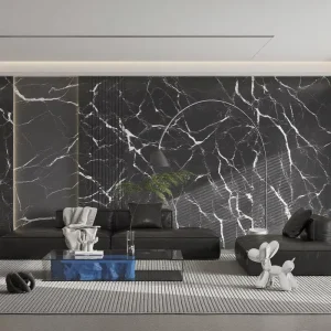 Modern Luxury PVC Marble Wall Panel Eco friendly Waterproof Soundproof Fireproof for Living Room Bathroom Bedroom School Hotel