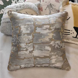 Modern Luxury Sofa Cushion Covers Decorative Home High End Metallic Jacquard Throw Pillow Covers