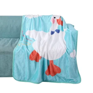 Modern Luxury Soft Custom Sauna Blanket Throws Private Label Advanced Technology Featuring Cartoons Animals Joyous for Baby