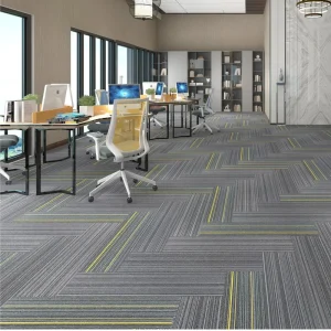Modern Luxury Tufted Carpet Tiles Cushioned Polypropylene for Home Use Cut Pile Modular Design for Office Hotel
