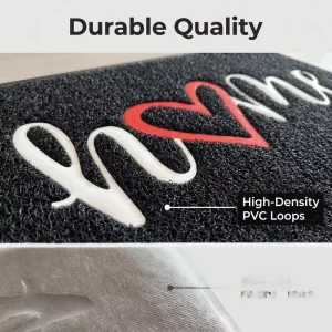 Modern Machine Made Non Slip PVC Door Mats Durable Waterproof Eco Friendly Medium Thickness Solid Color Runner Rug Hotel Home