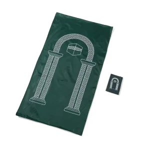 Modern Machine Made Tufted Polyester Washable Portable Islamic Waterproof Foldable Prayer Mat for Mosque Travel Home Use