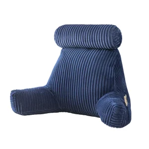 Modern Marine Pattern Reading Pillow Wedge Large Adult Backrest Cushion with Arm Support for Bed Sofa Lounge