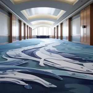 Modern Medium Pile Polyester Nylon Loop Pile Carpet Solid Gray Color Durable Washable PET Friendly Wall to Wall Bedroom