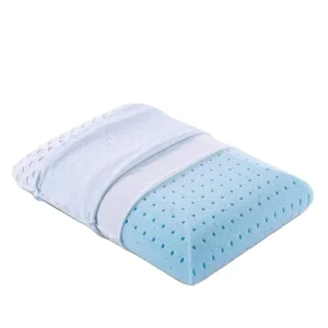 Modern Memory Foam Neck Pillow Standard Size Gel Bed Pillow with Removable Cover Ultimate Comfort Support for Side Back Sleepers
