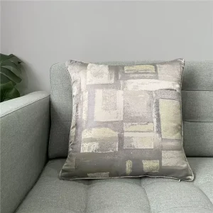Modern Metallic Jacquard Throw Pillow Covers 18×18 Inch Luxury European Style Decorative Cushion Case for Living Room