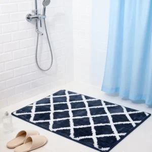Modern Microfiber Absorbent Anti Slip Bath Mats for Bathroom Floor Shower Bathtub Home Decor