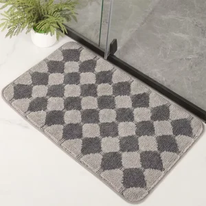 Modern Microfiber Bath Mat Latest Anti Slip Design for Bathroom Soft Absorbent Rubber Toilets Bedroom Features for Home Hotels