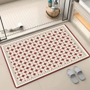 Modern Microfiber Eco friendly Bath Mat Soft Thick Plush Non Slip Chenille Rug Absorbent Machine Made for Bathroom Machine