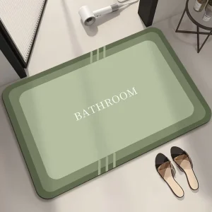 Modern Minimalist Bath Mat Absorbent and Quick Drying Foot Mat for Home Use Easy to Care for Non Slip Bathroom Floor Mat