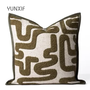 Modern Minimalist Light Luxury Curry Line Pillow Sets Living Room Sofa Decorative Cushion Sets Bed Head Cushion