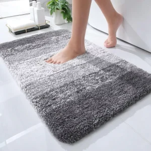 Modern Minimalist Nordic Style Geometric Pattern Anti Slip Washable Bathroom Mats and Carpets for Tub Shower