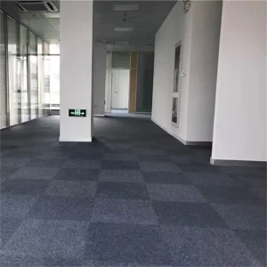 Modern Minimalist Solid Color Loop Pile Office Carpet Tile Wear Resistant Square Modular Rug