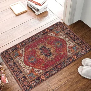 Modern Moroccan Decorative Suede Anti-Slip Bath Mats Soft Kitchen Mats Home Living Room Carpets Entrance Door Mats Small Rugs