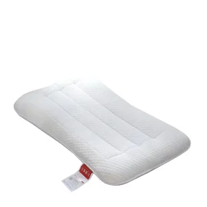 Modern Neck Bed & Sleeping Pillows with Cooling Cassia Seed Filling Check Jacquard Ice Silk Cover for Hotel