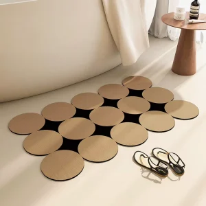Modern Non Slip ABS Bath Mat Quick Drying and Absorbent Floor Foot Pad for Home and Hotel Bathroom Use